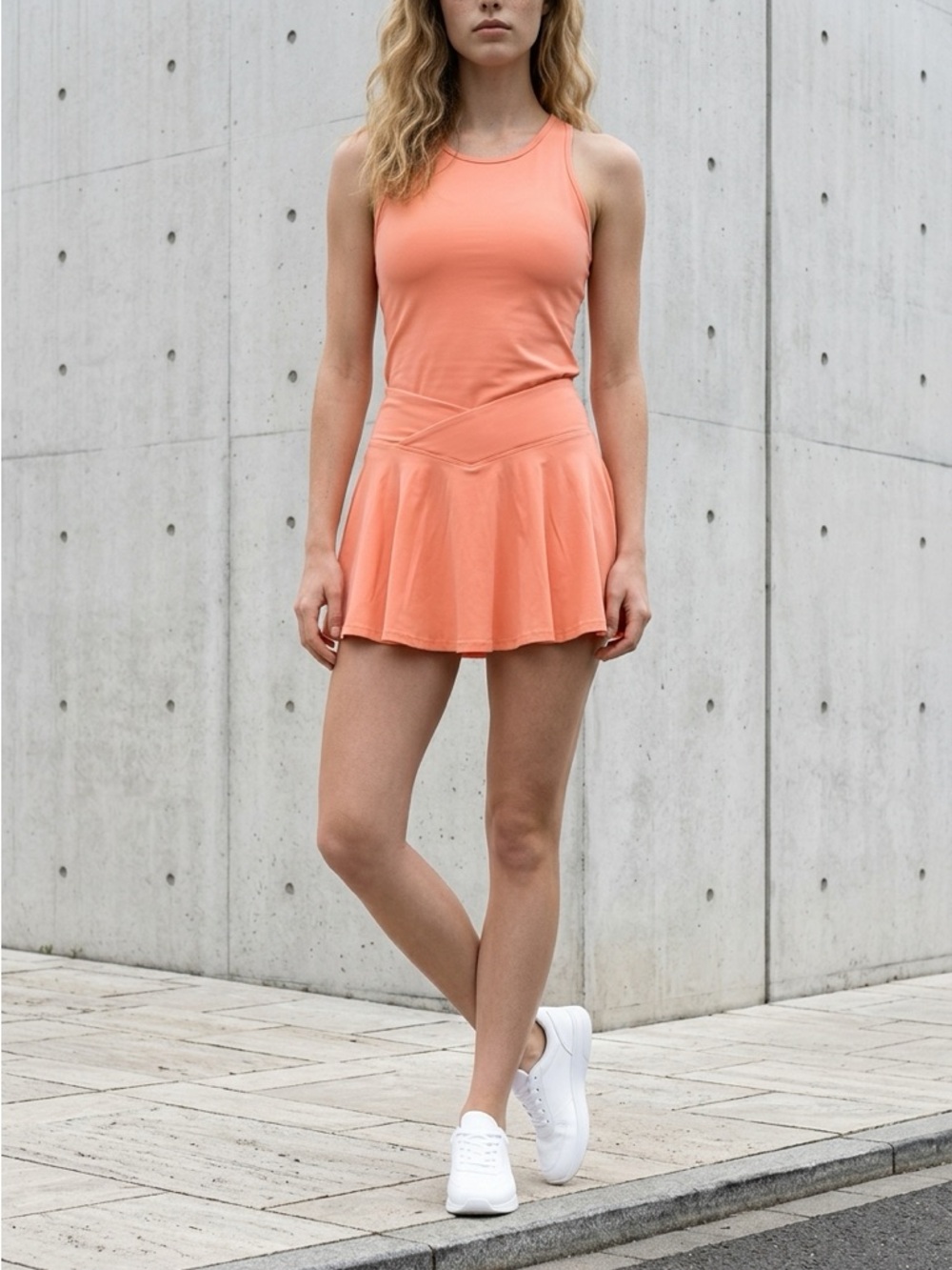 ALTAR’D STATE Coral athletic mini skort skirt - Picture 3 of 9